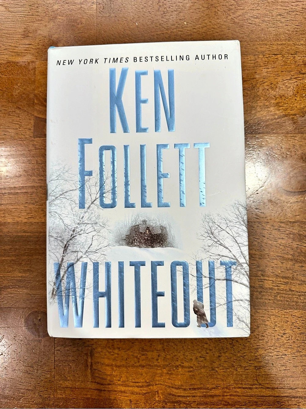 Ken Follett Whiteout Hardcover Book White & Blue